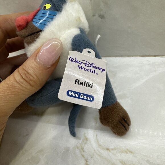 NWT Vintage Disney World Lion King 4" Rafiki Kellogg's toy mini bean plush - Picture 2 of 6